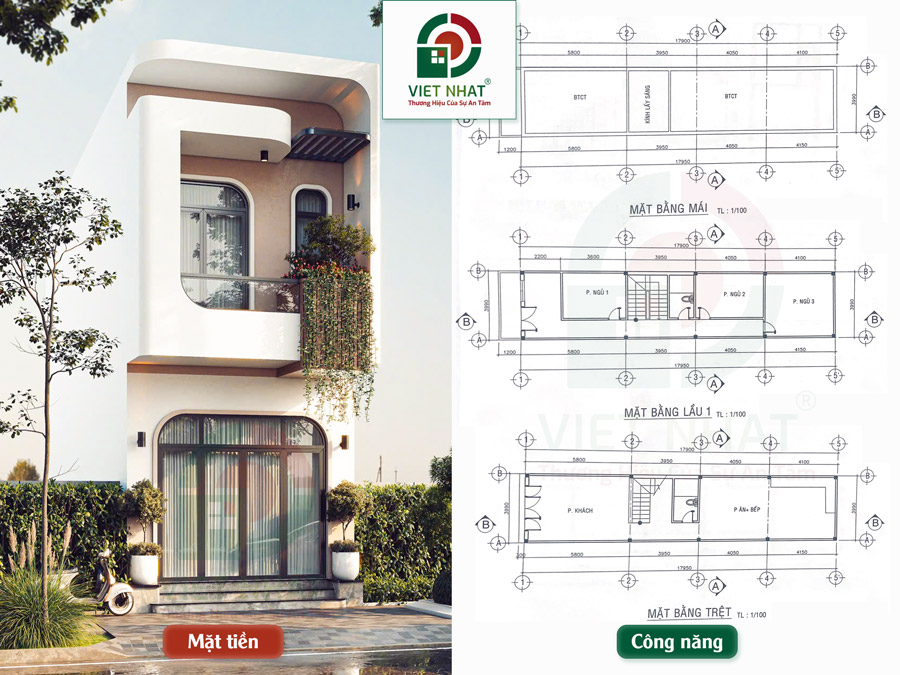 Xây Nhà Chị Ly – Hành Trình Xây Nhà Trọn Gói 2 Tầng 4x18m 