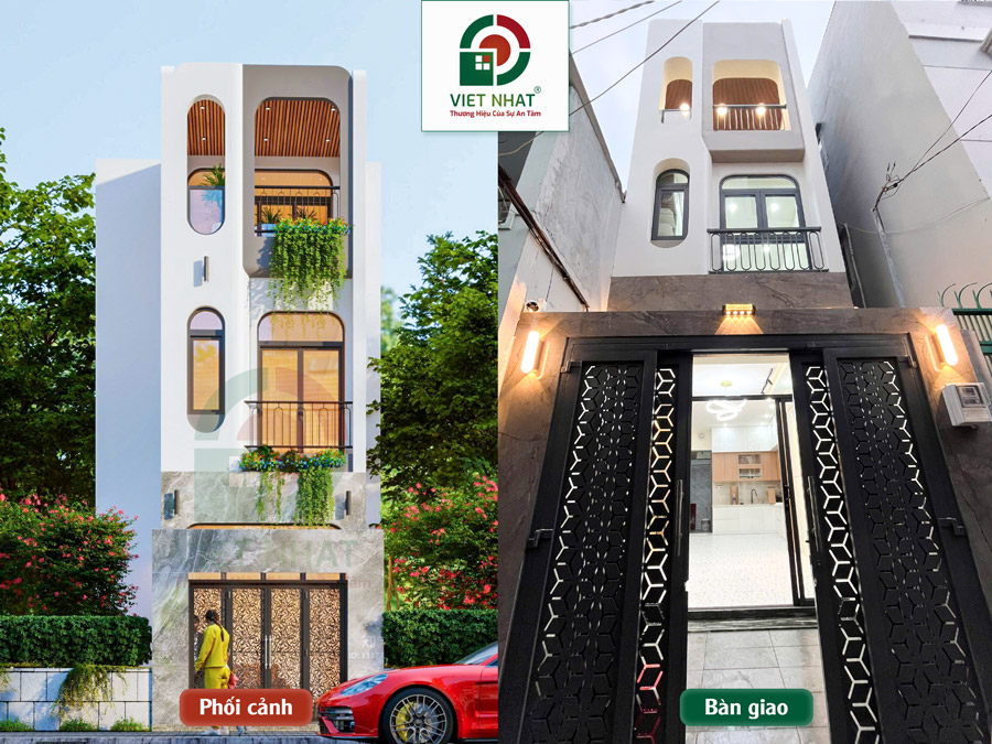 Xây Nhà Chị Nghi – Xây Dựng Nhà Phố 3 Tầng 5x12m 