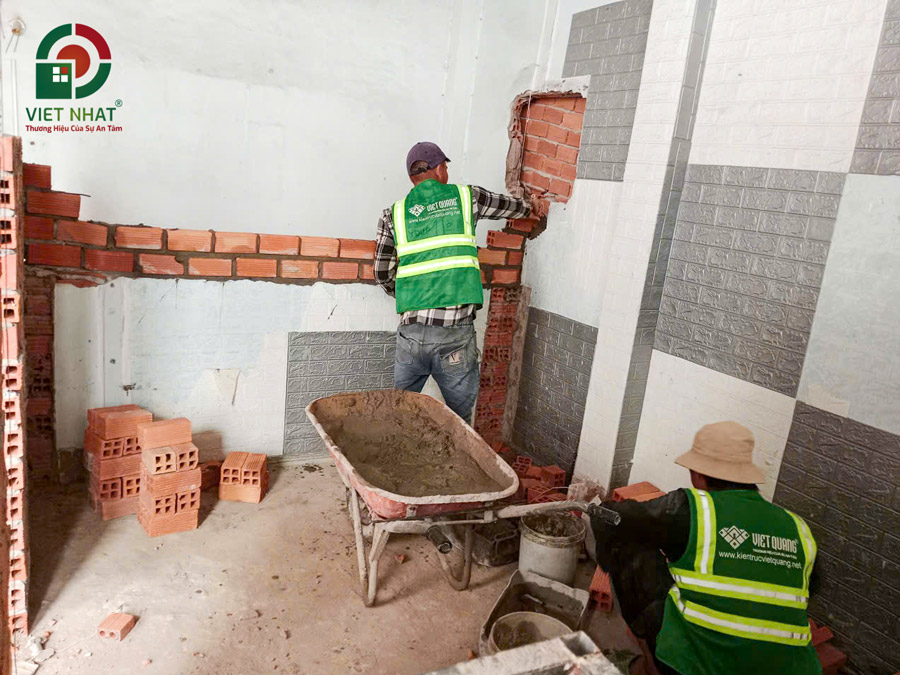 Sửa Nhà Cô Kim - Công Trình Sửa Chữa Nhà 2 Tầng Sân Thượng