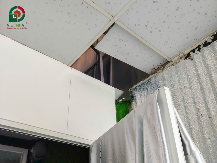 Hình ảnh khảo sát hiện trạng nhà 2 tầng Chị Lê A