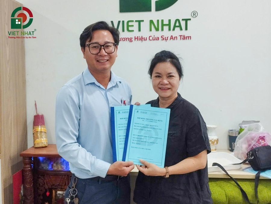 Ký Hợp Đồng Sửa Nhà Trọn Gói – Nhà 3 Tầng 4x18m