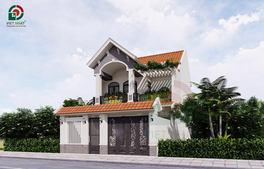 Mẫu Nhà 2 Tầng 8x10m Đẹp – Thiết Kế Gọn Gàng & Tiện Nghi