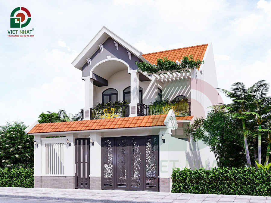 Mẫu Nhà 2 Tầng 8x10m Đẹp – Thiết Kế Gọn Gàng & Tiện Nghi