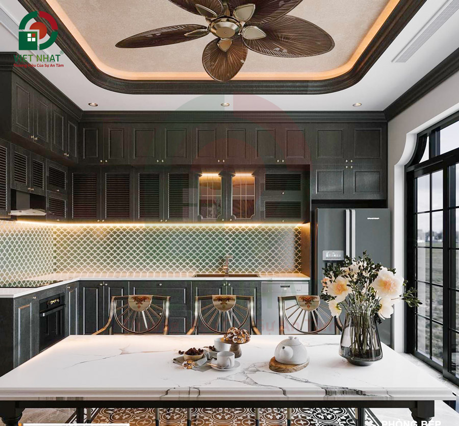 Phòng bếp theo phong cách Indochine