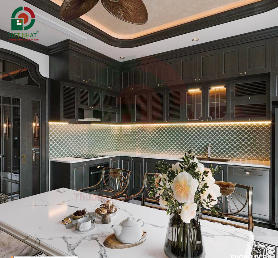 Phòng bếp theo phong cách Indochine