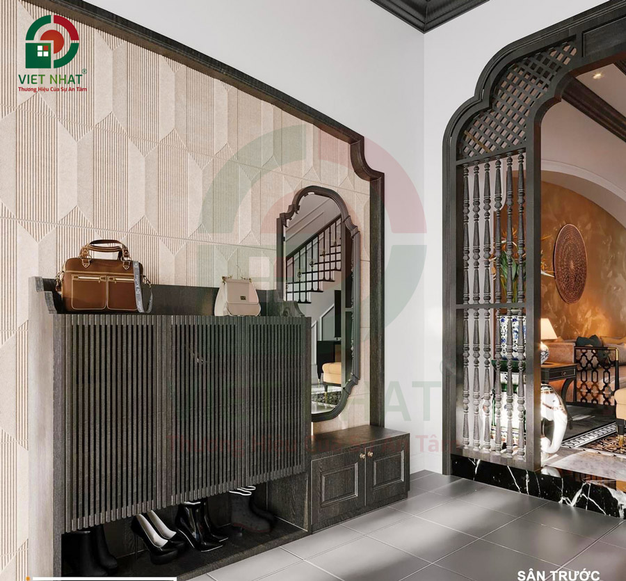 Sân trước để xe