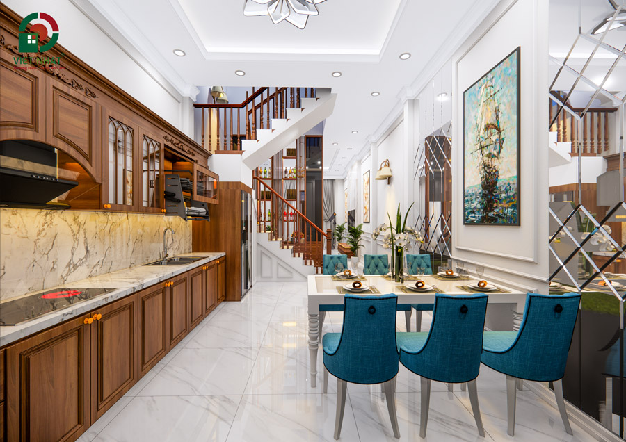 Phòng bếp hiện đại, đầy đủ tiện nghi