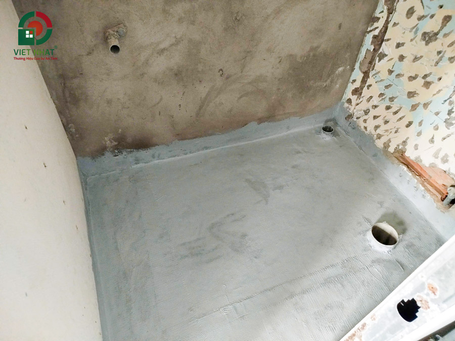 Hình ảnh thi công chống thấm nhà vệ sinh