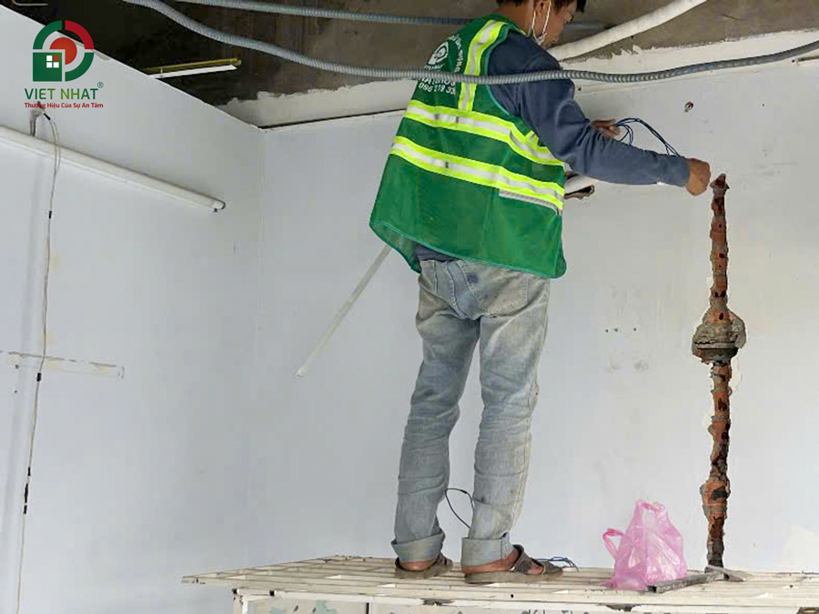 Hình ảnh thi công lắp đặt hệ thống điện