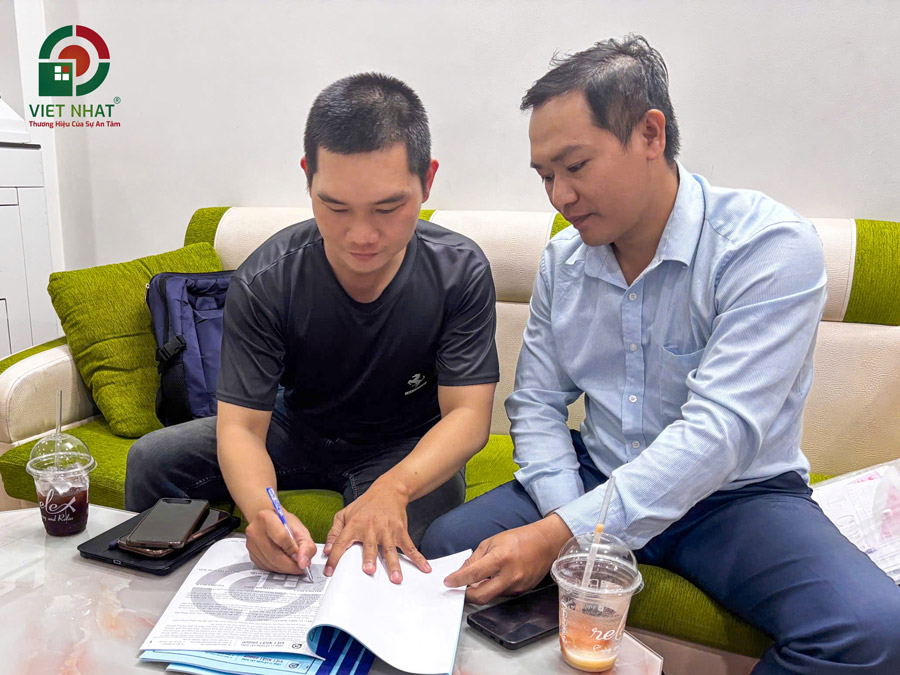 Việt Nhật Group ký hợp đồng sửa nhà trọn gói Anh Bình ở Củ Chi