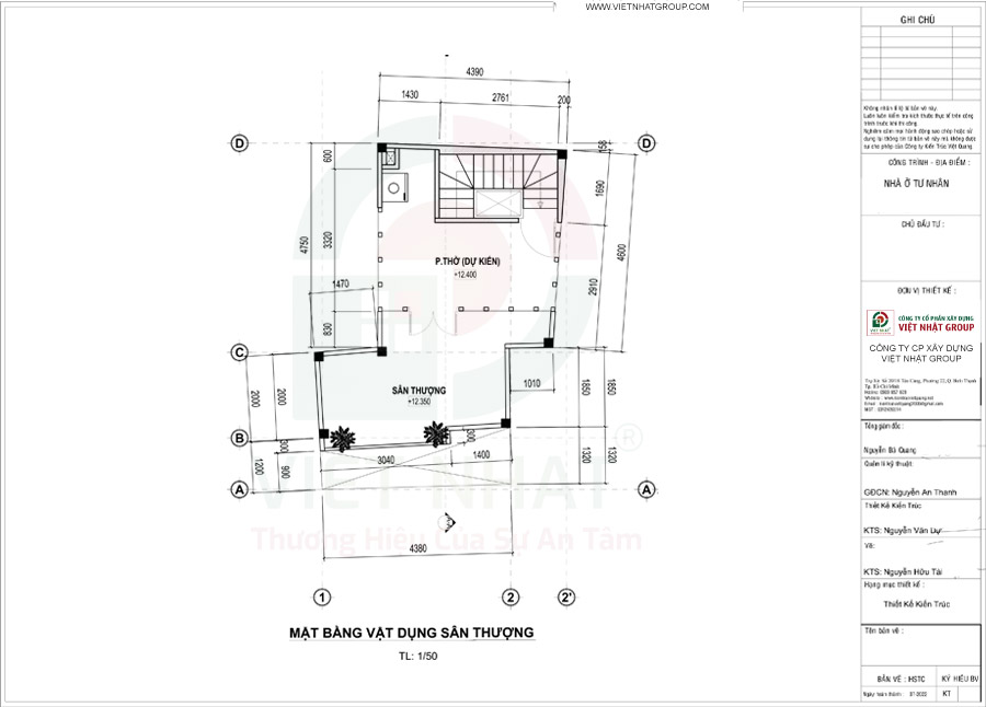 Cách bố trí công năng sân thượng