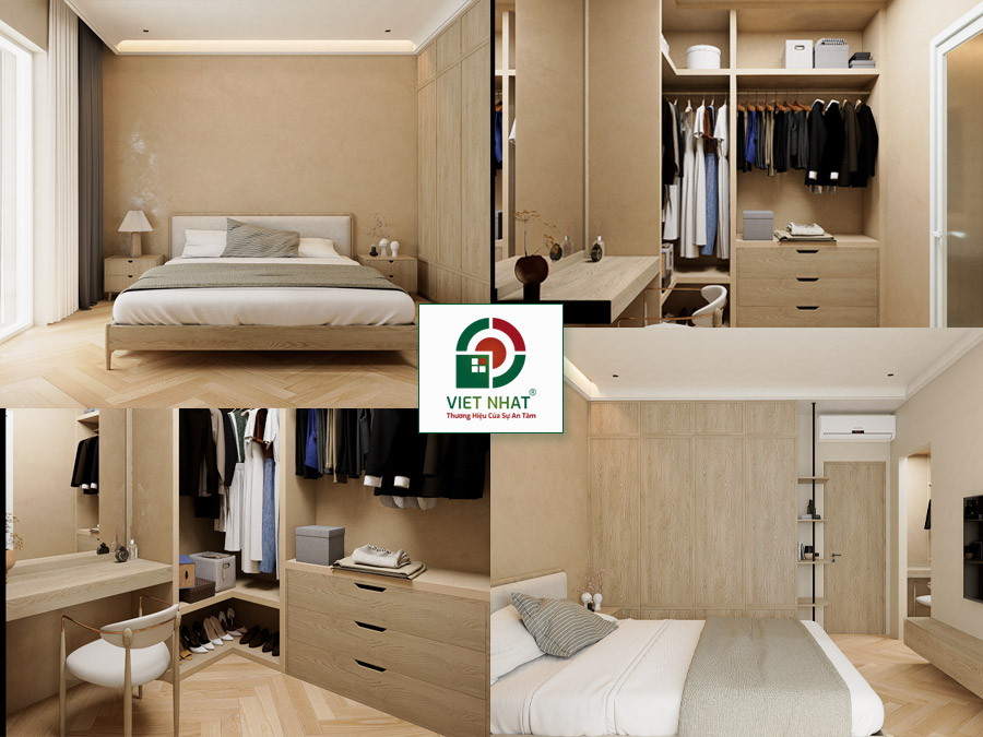 Giải pháp thiết kế và thi công phòng ngủ master tầng 2