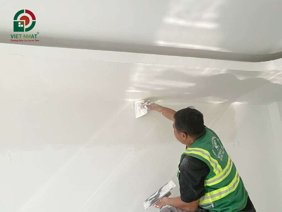 Hình ảnh thi công sơn tường