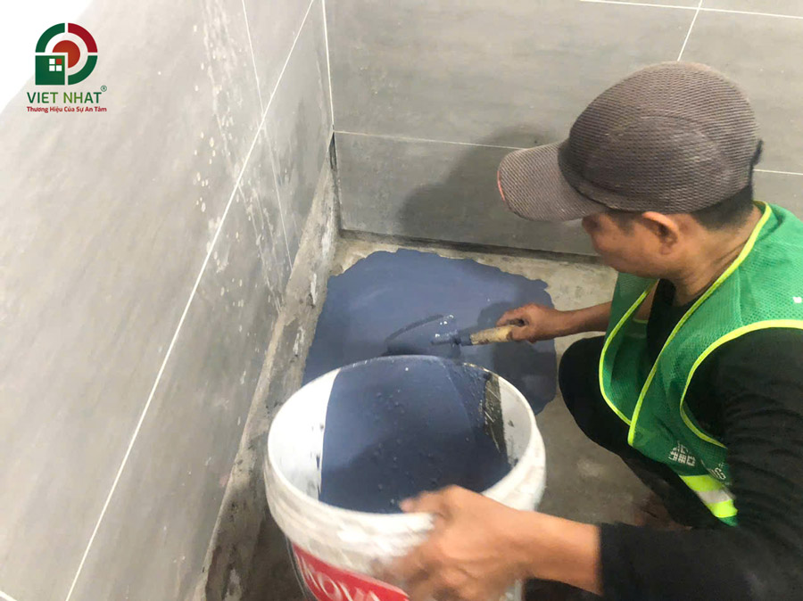 Hình ảnh thi công chống thấm sàn