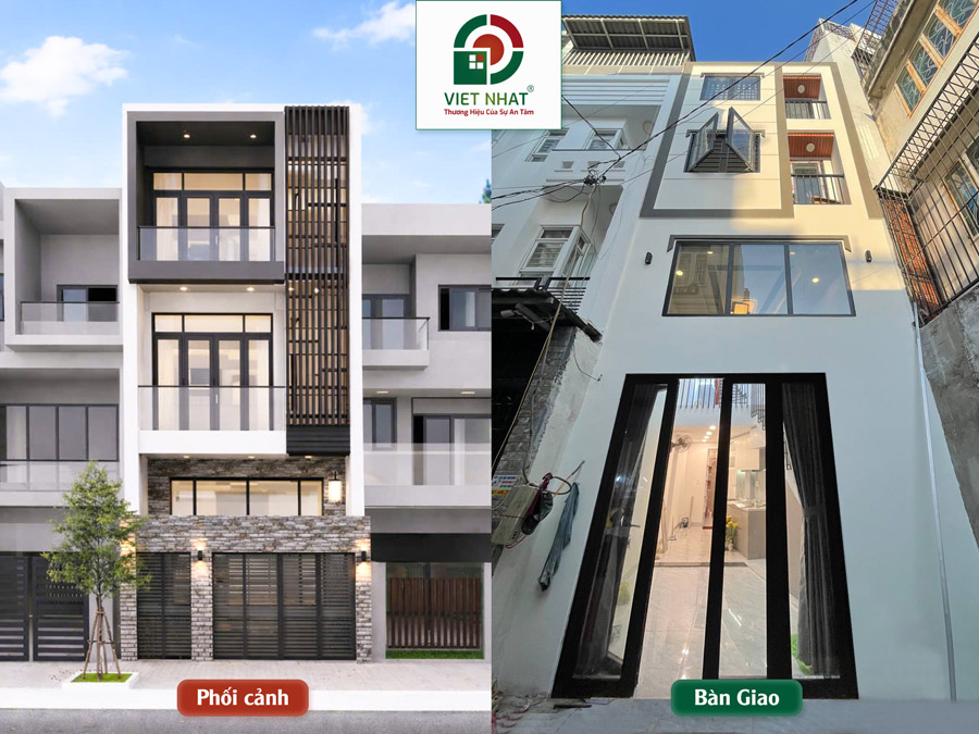 Xây Nhà Anh Thi – Công Trình Xây Dựng Nhà 1 Trệt Lửng 2 Lầu 