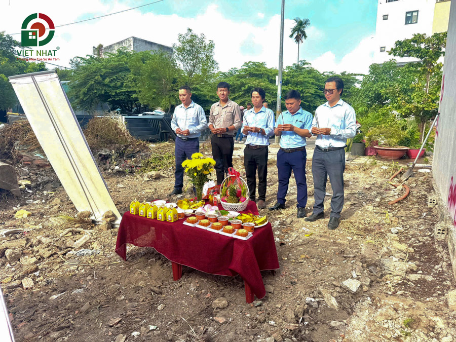 Khởi công xây dựng nhà phố 6 tầng Chị Thủy ở TPHCM