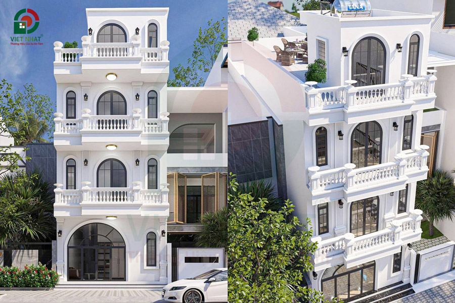 Lập kế hoạch thiết kế nhà phố tân cổ điển 6x18m