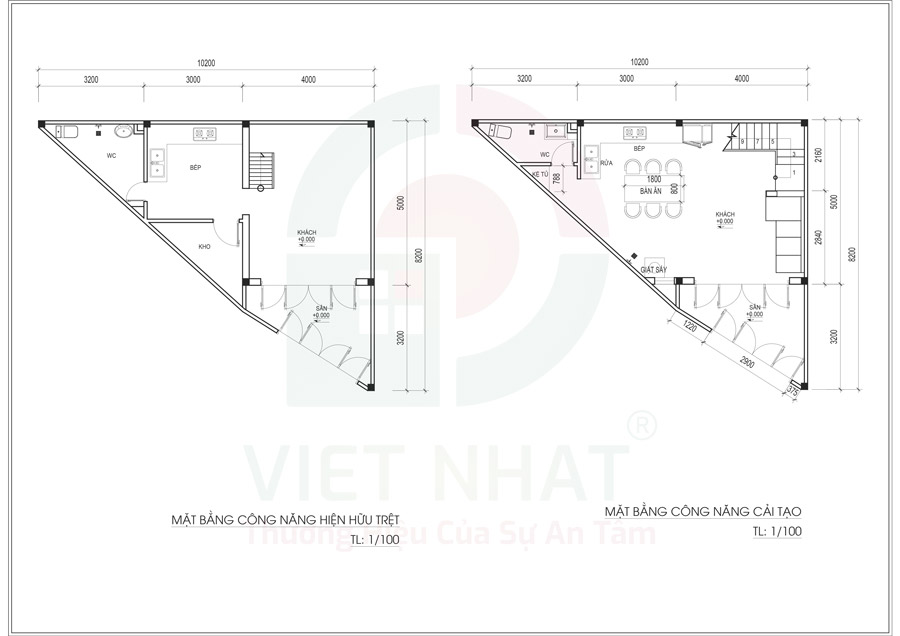 Lập phương án thiết kế & cải tạo nhà cấp 4 có gác lửng