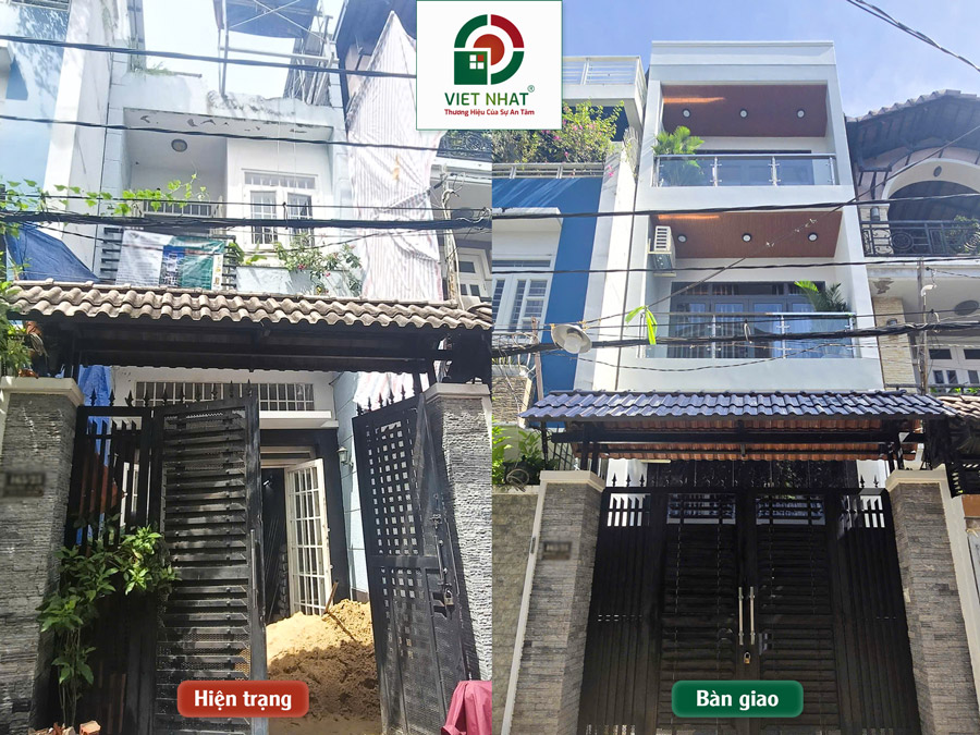 Nhà 2 Tầng Cũ Thành Nhà 3 Tầng Hiện Đại – Thi Công Trọn Gói 