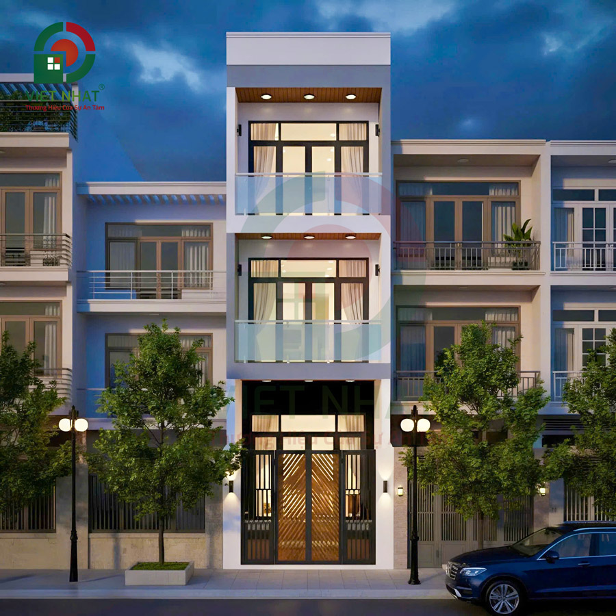 Phối cảnh nhà 3 tầng sau khi cải tạo nhà