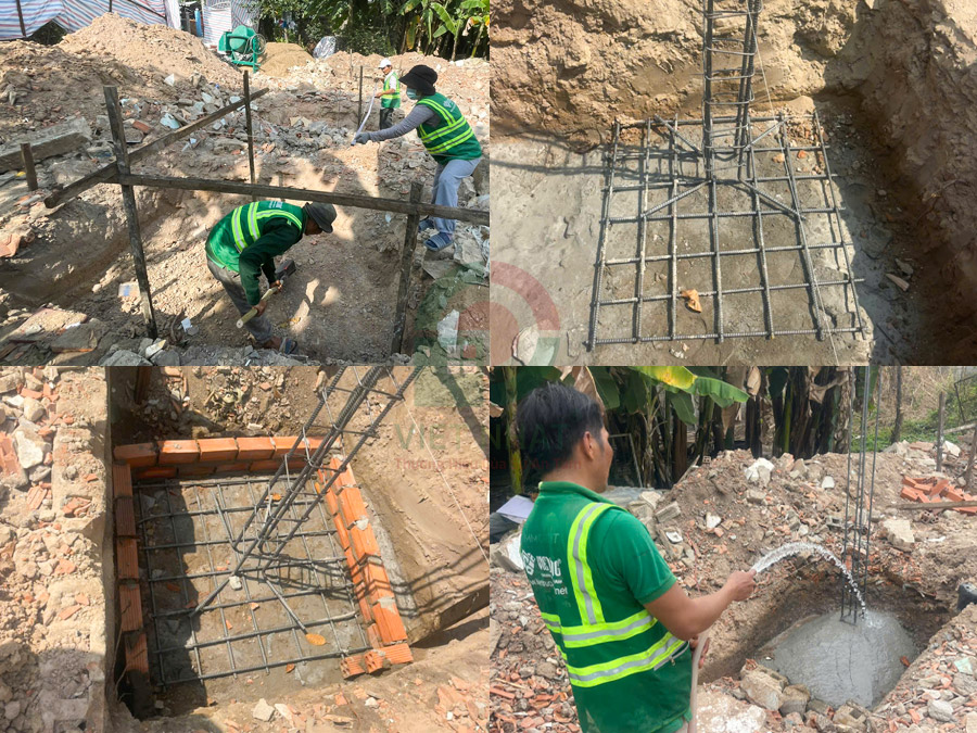 Quá trình thi công nhà cấp 4 mái Thái 7x9m