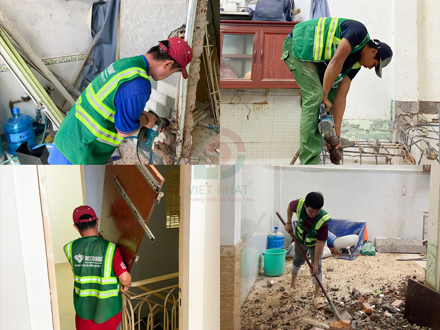 Hình ảnh thi công sửa nhà nâng tầng