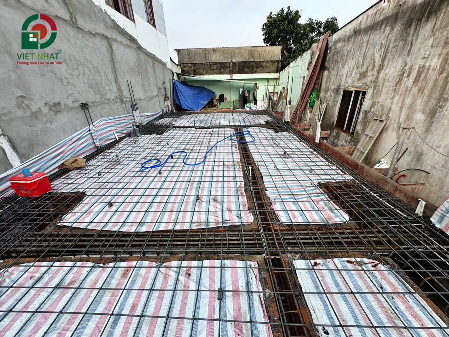 Hình ảnh nghiệm thu cốt thép sàn trệt