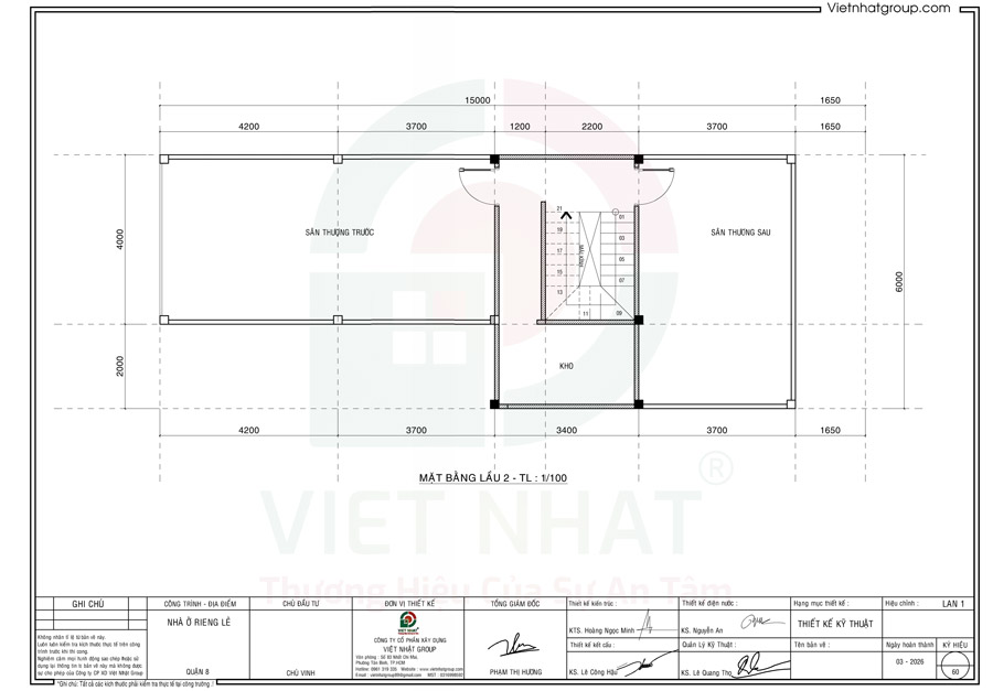 Cách bố trí công năng tầng thượng