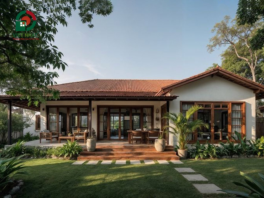 Nhà cấp 4 sân vườn 4 phòng ngủ