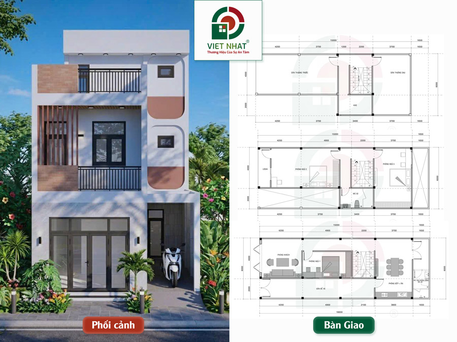 Xây Nhà Phố 3 Tầng – Cam Kết Chất Lượng Từ Ngày Đầu 