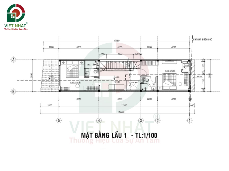 Bố trí công năng tầng 1