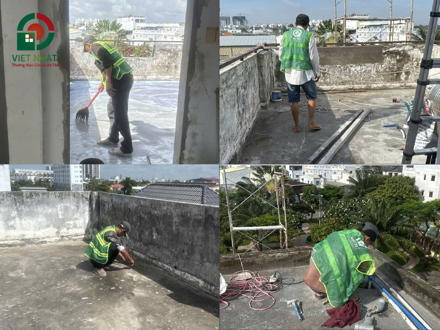 Hình ảnh bảo dưỡng sàn bê tông