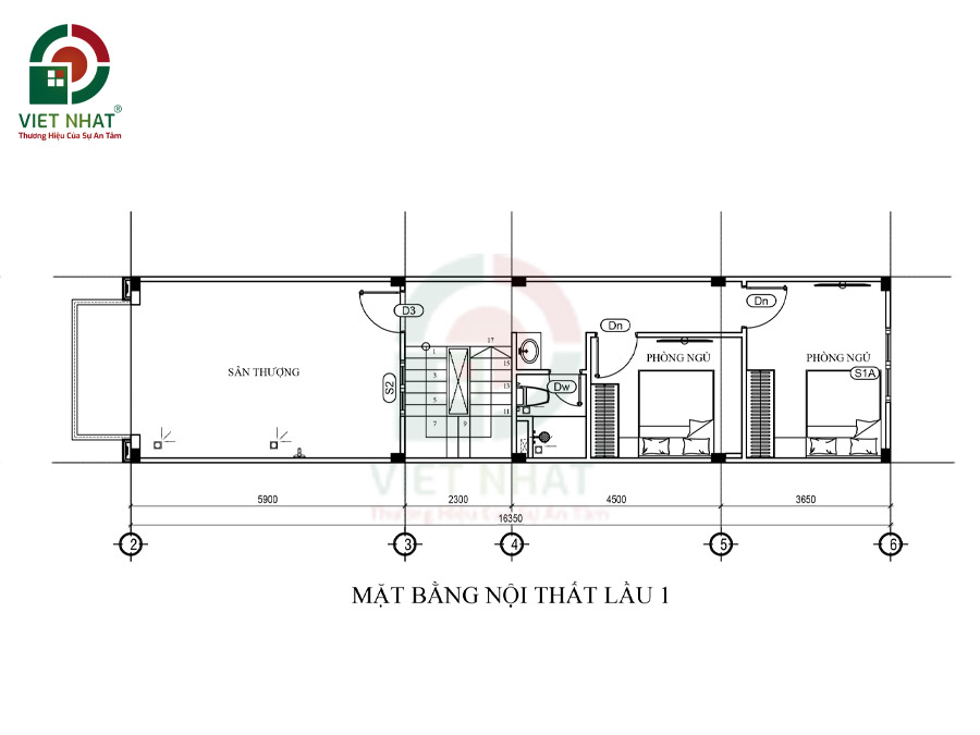 Hình ảnh bố trí công năng tầng 1