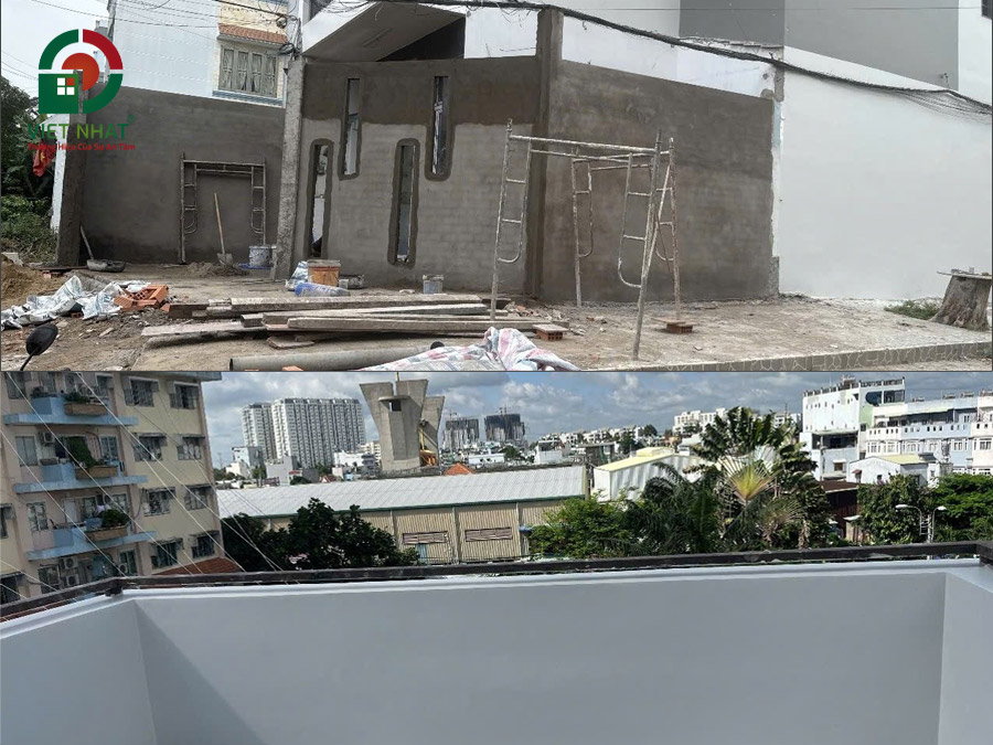 Hình ảnh công trình sửa chữa đang đến giai đoạn hoàn thiện