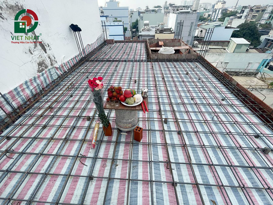 Hình ảnh dầm mái nhà 3 tầng