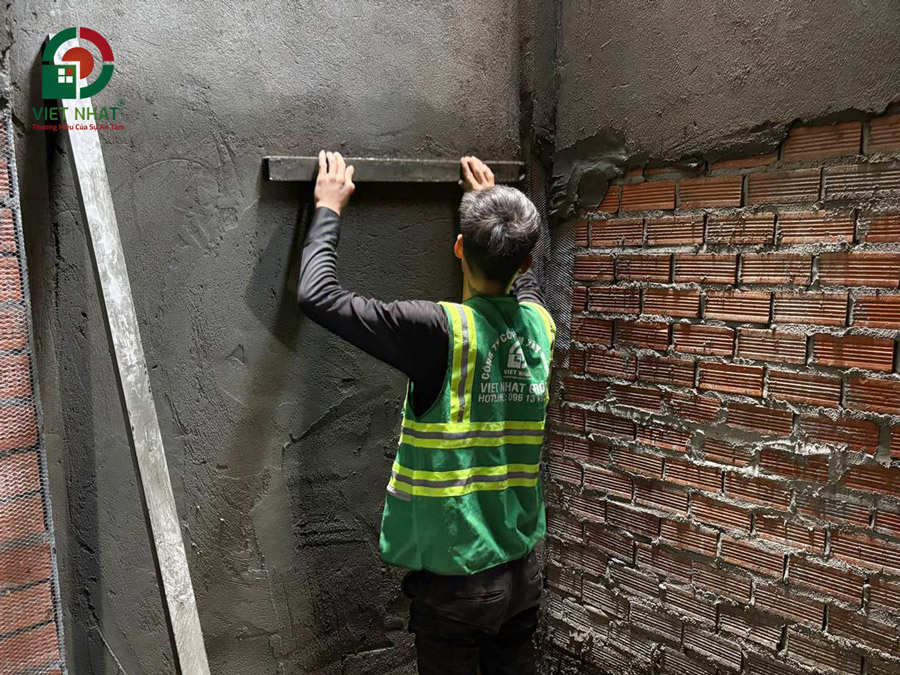 Hình ảnh thi công tô trát tường