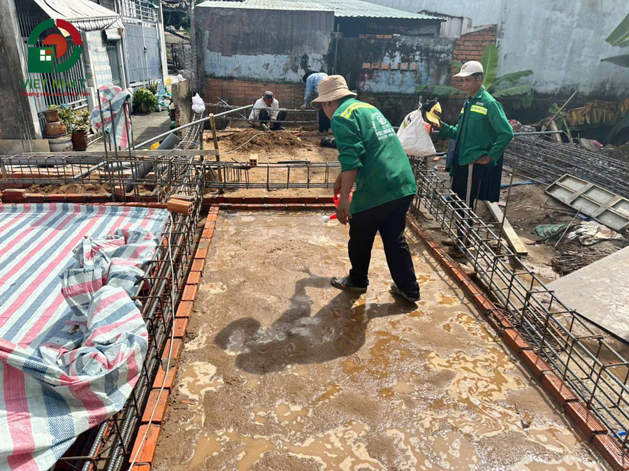 Thi công bảo dưỡng đài móng