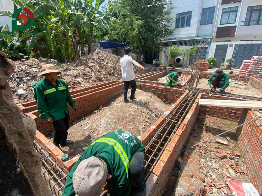 Thi công sắt thép móng nhà